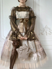 Doux Lolita Blouses Volants Manches Longues Imprimé Floral T-shirt Lolita Noir