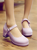 Doux Lolita Chaussures à bout rond en cuir Synthétique avec boucle cheville Lolita Pompes Déguisements Halloween