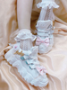 Doux Lolita Chaussures Sportives Blanches Roses Casuel Mignon Chaussures de Sport Basket