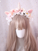 Doux Lolita Cheveux Fermoir Volants Fleur Dentelle Arc Lolita Accessoire Cheveux Déguisements Halloween