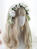 Doux Lolita Coiffe Dentelle Bows Bandeau Couvre-chef Déguisements Halloween