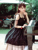 Doux Lolita JSK Robe Noir Polyester Sans Manches À Volants"idien Décontracté Lolita Jumper Jupes