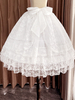 Doux Lolita Jupons Polyester Dentelle Gothique Lolita Jupon Femme Blanc Lolita Jupon