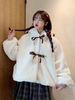 Doux Lolita Manteaux Blanc Polyester Bows Pardessus d\