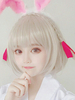 Doux Lolita perruque courte Bob droite Blunt Bang Lolita perruques de cheveux Déguisements Halloween