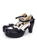 Doux Lolita Pompe Perle Chérie Chunky Haut talon Lolita Chaussures Déguisements Halloween
