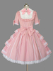 Doux Lolita Robe OP Ruffles Bow Lolita robes dune seule pièce Lolita Déguisements Halloween