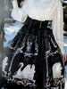 Doux Lolita SK Robe Motif Cygne Volants Polyester Dos Jupes Lolita