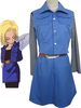Dragon Ball andro de 18 Déguisements Halloween Cosplay Costume uniforme tissu combiné en cuir Déguisements Halloween
