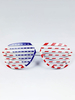 Drapeau américain Stars And Stripe Shutter Shades Zentai Suit Lunettes de soleil