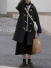 Duffle-coats surdimensionnés Pardessus noir Automne Lolita Outwears