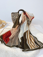 Echarpes Foulard Femme Hiver Imprimé Bicolores