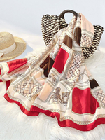Echarpes Foulard Femme Hiver Imprimé Bicolores