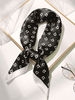 Echarpes Foulard Femme Hiver Imprimé Mots Bicolores