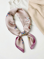 Echarpes Foulard Femme Hiver Imprimé Papillons Bicolores