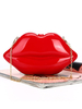 Embrayage pour les lèvres Sacs à main de mariage rouge