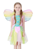 Enfant Cadeau Noël Costume Ange Arc-en-pétale Robe Fille Halloween Robe De Princesse Fille Déguisement Baptême