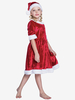 Enfant Noël Fille Cosplay Petite Robe Rouge