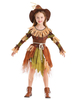Enfant épouvantail Costumes Coffee Brown Polyester Fibre Enfant Halloween Costume Full Set