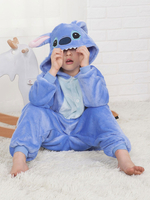 enfant pyjama déguisement hiver automne en flanelle pour enfants en flanelle unisexe de dessins animés Déguisements Halloween