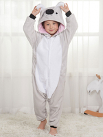enfant pyjama Kigurumi Carnaval hiver automne en flanelle pour enfants en flanelle unisexe des animaux forestiers Déguisements Halloween