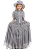 Enfant Robe De Fille Grise Avec Chapeau Costume Halloween Robe De Princesse Cosplay Fille Déguisement Baptême