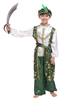 Enfants Aladdin Cosplay Costume Vert Cosplay Garçons Imprimé Floral Vert 4 Pièces Déguisements Halloween