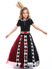 Enfants Alice au pays des merveilles Cosplay Black Dress Headwear Costumes pour enfants Cosplay Déguisements Halloween