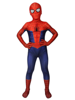 Enfants Cosplay Costume rouge bleu Lycra Spandex Catsuits Zentai américain bande dessinée Film Cosplay combinaison Halloween Costuem