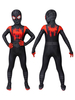 Enfants Cosplay Costume Rouge Noir Lycra Spandex Catsuits Zentai American Comic Film Cosplay Combinaison Halloween Costuème