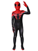 Enfants Cosplay Costume rouge noir Lycra Spandex Catsuits Zentai américain bande dessinée Film Cosplay combinaison Halloween Costuem