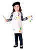 Enfants Cosplay Costumes Peintre Costume Blanc Top Tablier Chapeau Ensemble 3 Pièces Costume dHalloween