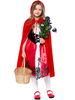 Enfants Déguisements Halloween Cosplay Capuchon Rouge Robe De Velours Cape Costumes Cosplay