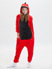 Enfants Dinosaure Kigurumi Carnaval Onesie Pyjamas flanelle rouge Combinaisons à capuchon unisexe Animal vêtements de nuit Déguisements Halloween