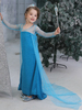 Enfants Elsa Cosplay Frozen Robe Bleue Tulle Costumes Pour Enfants Déguisements Halloween