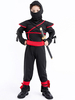 Enfants Ninja Costumes Noir Fibre de polyester Enfants Halloween Costumes Full Set