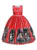 Enfants Noël Cosplay Père Noël Robe Rouge Costumes Cosplay Enfants Déguisements Halloween