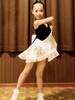Enfants robes de danse latine filles noires ensemble jupe lycra spandex haut costume de danse