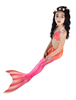 Enfants sirène Costume pastèque Déguisements Halloween Fishtail maillots de bain 2 pièces