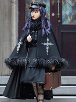 Ensemble 2 pièces Academic Lolita Oeillets à lacets noirs à manches longues et chemisier Tenues