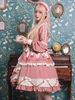 Ensemble 2 pièces Douce Lolita OP Robe Manche Longue à Volants une pièce Lolita