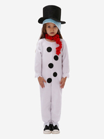 Ensemble écharpe blanche de noël combinaison chapeau déguisement Costumes noël