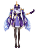 Ensemble de 8 pièces de costume de cosplay Genshin Impact Keqing Kequeen