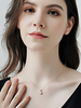 Ensemble de bijoux de mariage 2 pièces collier et boucle d\