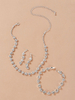 Ensemble de bijoux de mariage 3 pièces Cadeau de Saint Valentin