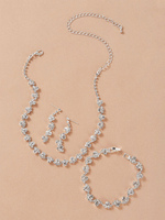 Ensemble de bijoux de mariage 3 pièces Cadeau de Saint Valentin