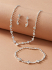 Ensemble de bijoux de mariage 3 pièces Cadeau de Saint Valentin