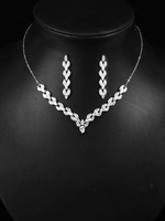 Ensemble de bijoux de mariage Boucles doreilles Ensemble de bijoux Accessoires de mariée