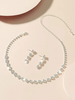 Ensemble de bijoux de mariage collier et boucle d\\