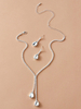 Ensemble de bijoux de mariage collier et boucle d\\